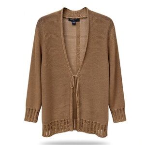 August Silk Open Weave Lightweight Cardigan XL